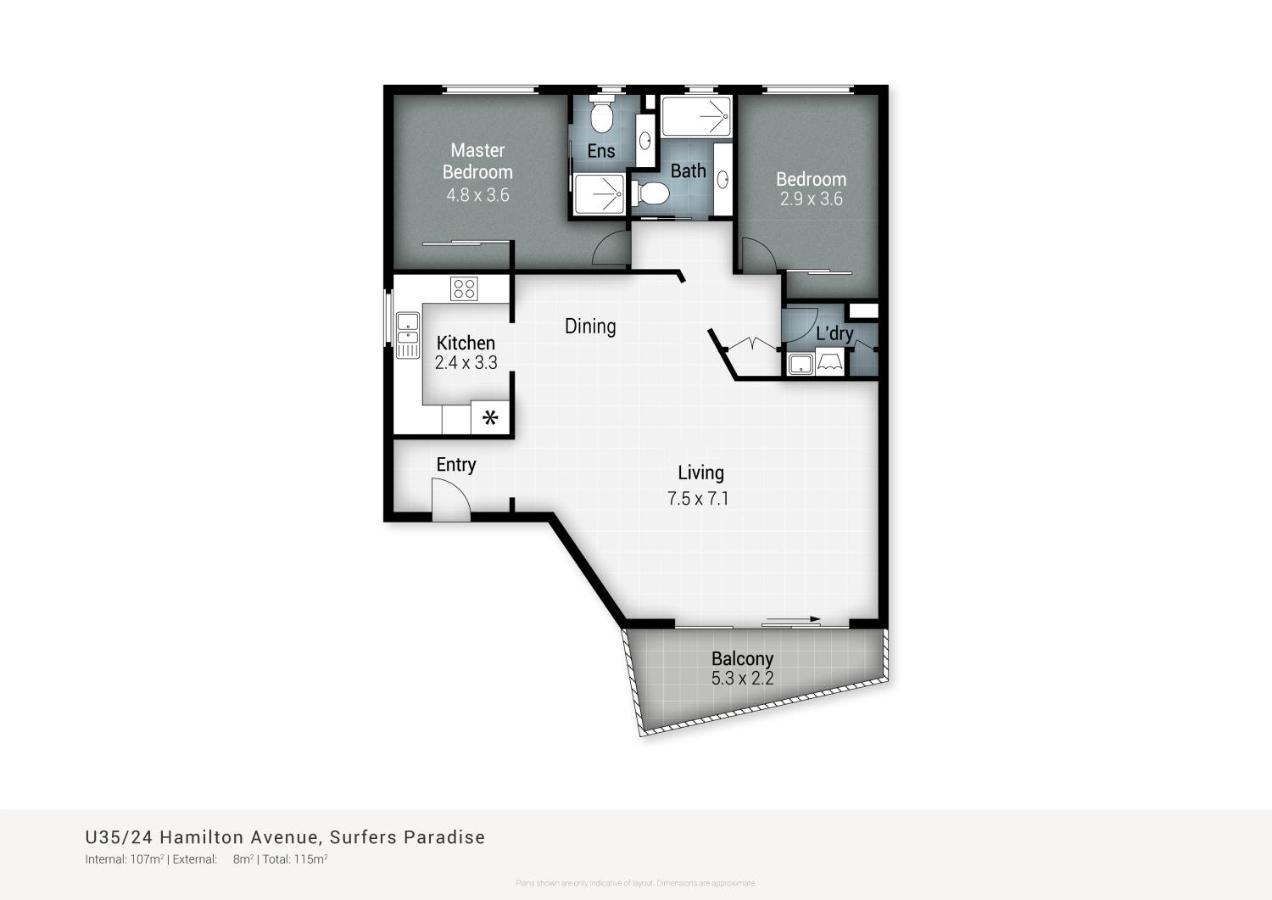 Coco Bella Retreat In Central Surfers - Sleeps 6-8 Gold Coast Exterior foto